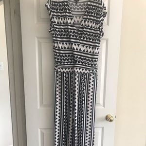 Black and white jumpsuit. Beautifully made.